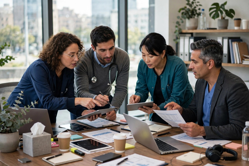 Healthcare team meeting
